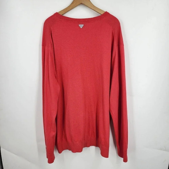 Columbia Men's PFG Dockside V-Neck Cashmere Blend Long Sleeve Sweater‎ Size XXL - Picture 2 of 10